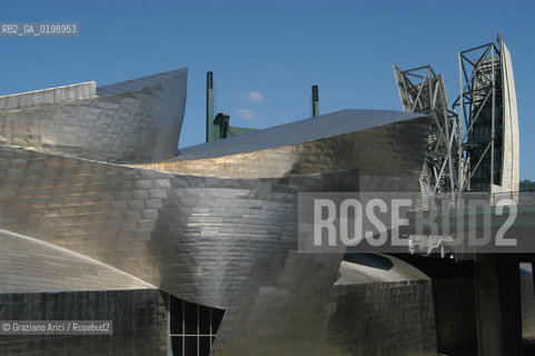 ( SPAGNA - SPAIN) BASQUE LAND VIZCAIA PAESI BASCHI : BILBAO : THE GUGGENHEIM MUSEUM DI FRANK GEHRY-  © 2004 Graziano Arici/Rosebud2 / GEO MUSEO ARCHITETTURA CONTEMPORANEA METALLO
