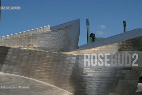 ( SPAGNA - SPAIN) BASQUE LAND VIZCAIA PAESI BASCHI : BILBAO : THE GUGGENHEIM MUSEUM DI FRANK GEHRY-  © 2004 Graziano Arici/Rosebud2 / GEO MUSEO ARCHITETTURA CONTEMPORANEA METALLO