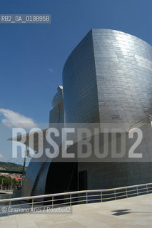 ( SPAGNA - SPAIN) BASQUE LAND VIZCAIA PAESI BASCHI : BILBAO : THE GUGGENHEIM MUSEUM DI FRANK GEHRY-  © 2004 Graziano Arici/Rosebud2 / GEO MUSEO ARCHITETTURA CONTEMPORANEA METALLO