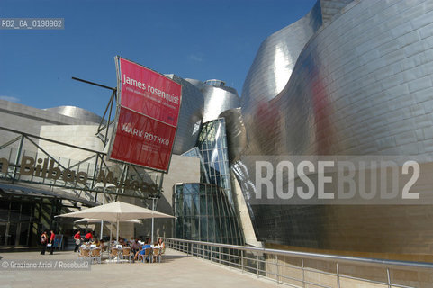 ( SPAGNA - SPAIN) BASQUE LAND VIZCAIA PAESI BASCHI : BILBAO : THE GUGGENHEIM MUSEUM DI FRANK GEHRY-  © 2004 Graziano Arici/Rosebud2 / GEO MUSEO ARCHITETTURA CONTEMPORANEA METALLO