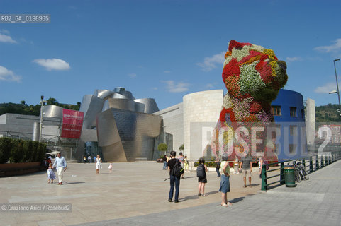 ( SPAGNA - SPAIN) BASQUE LAND VIZCAIA PAESI BASCHI : BILBAO : THE GUGGENHEIM MUSEUM DI FRANK GEHRY-  © 2004 Graziano Arici/Rosebud2 / GEO MUSEO ARCHITETTURA CONTEMPORANEA METALLO