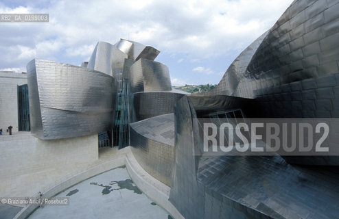( SPAGNA - SPAIN) BASQUE LAND VIZCAIA PAESI BASCHI : BILBAO : THE GUGGENHEIM MUSEUM DI FRANK GEHRY-  © 2004 Graziano Arici/Rosebud2 / GEO MUSEO ARCHITETTURA CONTEMPORANEA METALLO