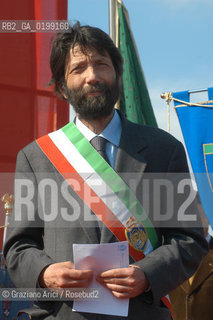 VENEZIA 25 APRILE 2005 - MANIFESTAZIONE PER IL 60 DELLA LIBERAZIONE : PARLA IL SINDACO MASSIMO CACCIARI ©Graziano Arici/Rosebud2 FILOSOFIA POLITICA