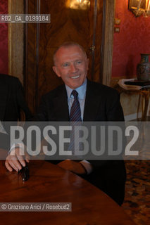 VENICE MAY, 13 2005: THE FRENCH BUSINESSMAN AND ART COLLECTOR FRANCOIS PINAULT,   BUYER OF PALAZZO GRASSI IN VENICE ©Graziano Arici/Rosebud2 FINANZA ARTE