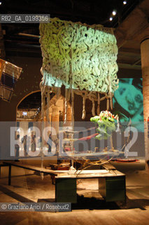 VENEZIA 8/06/05 - 51 ESPOSIZIONE INTERNAZIONALE DARTE - LARSENALE: THE ISTALLATION OF THE ARTIST JOHN BOCK : ZERO HERO ©Graziano Arici/Rosebud2