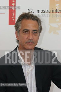 01_09_05 - 62 VENICE FILM FESTIVAL - FILM GOOD NIGHT, AND GOOD LUCK - THE ACTOR DAVID STRATHAIRN.©Graziano Arici/Rosebud2