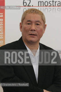 01_09_05 - 62 VENICE FILM FESTIVAL - FILM TAKESHIS - THE DIRECTOR TAKESHI KITANO.©Graziano Arici/Rosebud2