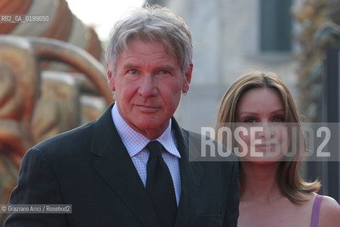 02_09_05 - 62 VENICE FILM FESTIVAL - FILM FRAGILE - PREMIERE/REDCARPET - THE ACTRESS CALISTA FLOCKHART WITH HER HAUSBAND HARRISON FORD.©Graziano Arici/Rosebud2