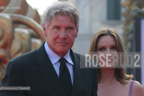 02_09_05 - 62 VENICE FILM FESTIVAL - FILM FRAGILE - PREMIERE/REDCARPET - THE ACTRESS CALISTA FLOCKHART WITH HER HAUSBAND HARRISON FORD.©Graziano Arici/Rosebud2