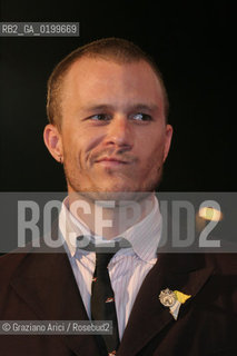 02_09_05 - 62 VENICE FILM FESTIVAL - FILM BROKEBACK MOUNTAIN - PREMIERE/REDCARPET - THE ACTOR HEATH LEDGER.©Graziano Arici/Rosebud2