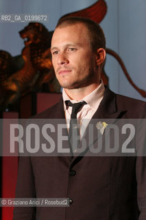 02_09_05 - 62 VENICE FILM FESTIVAL - FILM BROKEBACK MOUNTAIN - PREMIERE/REDCARPET - THE ACTOR HEATH LEDGER.©Graziano Arici/Rosebud2