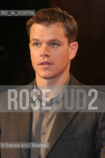 04_09_05 - 62 VENICE FILM FESTIVAL - FILM THE BROTHERS GRIMM - PREMIER/REDCARPET - THE ACTOR MATT DAMON .©Graziano Arici/Rosebud2