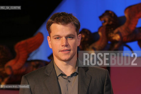04_09_05 - 62 VENICE FILM FESTIVAL - FILM THE BROTHERS GRIMM - PREMIER/REDCARPET - THE ACTOR MATT DAMON .©Graziano Arici/Rosebud2