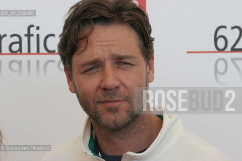 05_09_05 - 62 VENICE FILM FESTIVAL - FILM CINDERELLA MAN - THE ACTOR RUSSEL CROWE.©Graziano Arici/Rosebud2
