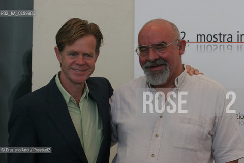 07_09_05 - 62 VENICE FILM FESTIVAL - FILM EDMOND - THE DIRECTOR STUART GORDON WITH THE ACTOR WILLIAM H. MACY.©Graziano Arici/Rosebud2