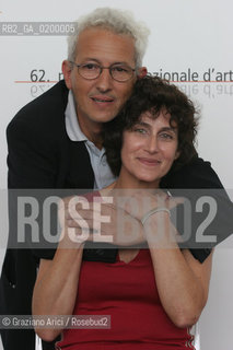 07_09_05 - 62 VENICE FILM FESTIVAL - FILM O FATALISTA - THE DIRECTOR JOAO BOTELHO AND THE ACTRESS SUZANA BORGES.©Graziano Arici/Rosebud2