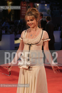 07_09_05 - 62 VENICE FILM FESTIVAL - FILM TIM BURTONS CORPSE BRIDE - PREMIERE/REDCARPET - THE ACTRESS HELENA BONHAM CARTER.©Graziano Arici/Rosebud2