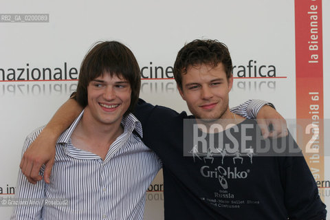 08_09_05 - 62 VENICE FILM FESTIVAL - FILM GARPASTUM - LEFT TO RIGHT THE ACTORS DANILA KOZLOVSKY AND EVGENY PRONIN.©Graziano Arici/Rosebud2