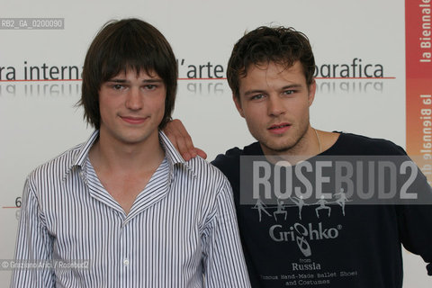 08_09_05 - 62 VENICE FILM FESTIVAL - FILM GARPASTUM - LEFT TO RIGHT THE ACTORS DANILA KOZLOVSKY AND EVGENY PRONIN.©Graziano Arici/Rosebud2