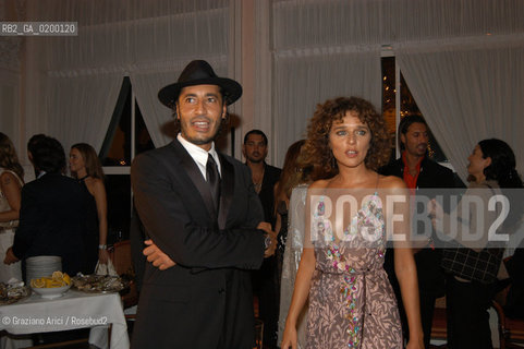 08/09/05 62¡ VENICE FILM FESTIVAL : THE LYBIAN PARTY : THE MOHAMMAR GHEDDAFI SON SAADI WITH THE ACTRESS VALERIA GOLINO  ©Graziano Arici/Rosebud2