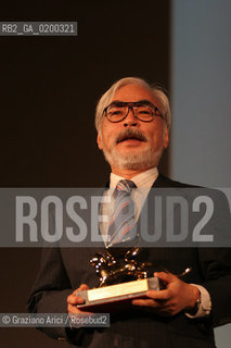 09_09_05 - 62 VENICE FILM FESTIVAL - HAYAO MIYAZAKI GOLDEN LION FOR LIFETIME ACHIEVEMENT.©Graziano Arici/Rosebud2