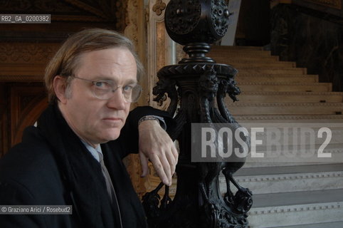 VENICE 10/12/05 - ROBERT STORR, DIRECTOR OF THE 52nd INTERNATIONAL ART EXIBITION OF VENICE (2007) ©Graziano Arici/Rosebud2 / ARTE BIENNALE DARTE CRITICO