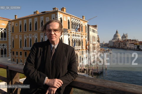 VENICE 10/12/05 - ROBERT STORR, DIRECTOR OF THE 52nd INTERNATIONAL ART EXIBITION OF VENICE (2007) ©Graziano Arici/Rosebud2 / ARTE BIENNALE DARTE CRITICO