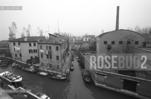 VENEZIA 1980 LA FABBRICA JUNHANS ALLA GIUDECCA ©Graziano Arici/Rosebud2
