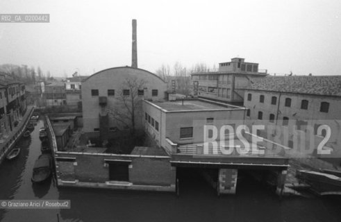 VENEZIA 1980 LA FABBRICA JUNHANS ALLA GIUDECCA ©Graziano Arici/Rosebud2