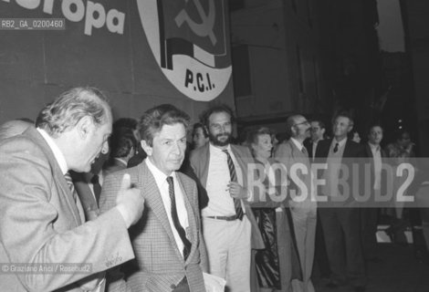 PADUA 7 JUNE 1984                                                                                                                                                                                                                                                                                                                                          THE LAST SPEECH OF THE SECRETARY OF PCI COMMUNIST ITALIAM PARTY ENRICO BERLINGUER BEFORE HIS DEADLY ATTACK - PADOVA 7 GIUGNO 1984 LULTIMO COMIZIO DI ENRICO BERLINGUER SEGRETARIO DEL PCI PARTITO COMUNISTA ITALIANO PRIMA DEL MANIFESTARSI DELLICTUS CHE LO PORTO ALLA MORTE ©Graziano Arici/Rosebud2 POLITICA