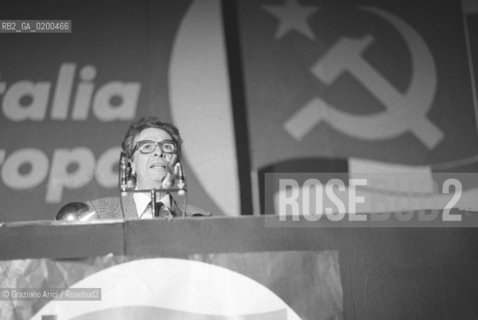 PADUA 7 JUNE 1984                                                                                                                                                                                                                                                                                                                                          THE LAST SPEECH OF THE SECRETARY OF PCI COMMUNIST ITALIAM PARTY ENRICO BERLINGUER BEFORE HIS DEADLY ATTACK - PADOVA 7 GIUGNO 1984 LULTIMO COMIZIO DI ENRICO BERLINGUER SEGRETARIO DEL PCI PARTITO COMUNISTA ITALIANO PRIMA DEL MANIFESTARSI DELLICTUS CHE LO PORTO ALLA MORTE ©Graziano Arici/Rosebud2 POLITICA