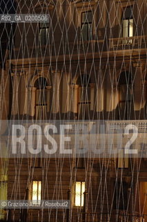 VENICE 22 APRILE 2006 -  MOSTRA A PALAZZO GRASSI  WHERE ARE WE GOING? - INSTALLATION BY OLAFUR ELIASSON ON THE FRONT OF PALAZZO GRASSI -  ©Graziano Arici/Rosebud2 ARTE