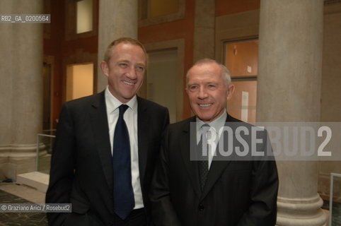 VENICE 29 APRILE 2006 -  MOSTRA A PALAZZO GRASSI  WHERE ARE WE GOING? -  MR PINAUL WITH HIS SON HENRY-  ©Graziano Arici/Rosebud2 ARTE