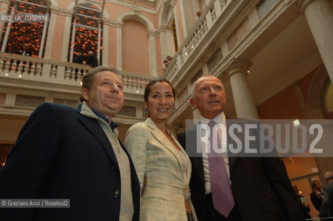 VENICE 29 APRILE 2006 -  OPENING OF THE PALAZZO GRASSI  AND THE EXPOSITION WHERE ARE WE GOING?  - MR FRANCOIS PINAULT AND  JEAN TODT ©Graziano Arici/Rosebud2 ARTE