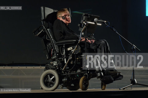 PADUA 9/05/06 - THE PHYSICIST STEPHEN HAWKING ©Graziano Arici/Rosebud2 SCIENZA FISICA HANDICAP