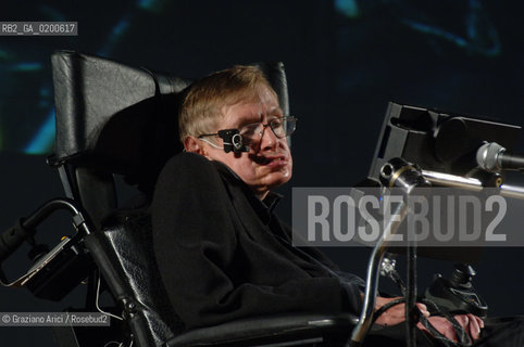 PADUA 9/05/06 - THE PHYSICIST STEPHEN HAWKING ©Graziano Arici/Rosebud2 SCIENZA FISICA HANDICAP