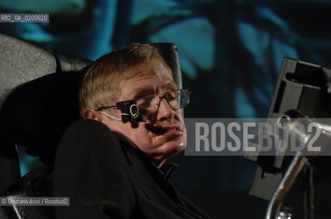 PADUA 9/05/06 - THE PHYSICIST STEPHEN HAWKING ©Graziano Arici/Rosebud2 SCIENZA FISICA HANDICAP
