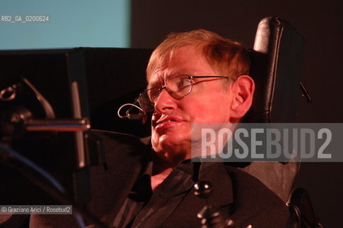 PADUA 9/05/06 - THE PHYSICIST STEPHEN HAWKING ©Graziano Arici/Rosebud2 SCIENZA FISICA HANDICAP