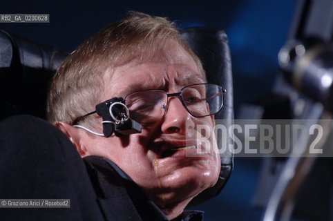PADUA 9/05/06 - THE PHYSICIST STEPHEN HAWKING ©Graziano Arici/Rosebud2 SCIENZA FISICA HANDICAP