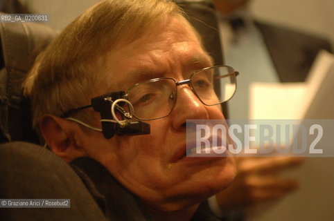 PADUA 9/05/06 - THE PHYSICIST STEPHEN HAWKING ©Graziano Arici/Rosebud2 SCIENZA FISICA HANDICAP