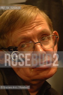 PADUA 9/05/06 - THE PHYSICIST STEPHEN HAWKING ©Graziano Arici/Rosebud2 SCIENZA FISICA HANDICAP