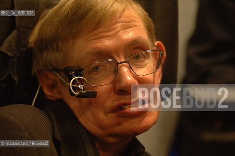 PADUA 9/05/06 - THE PHYSICIST STEPHEN HAWKING ©Graziano Arici/Rosebud2 SCIENZA FISICA HANDICAP