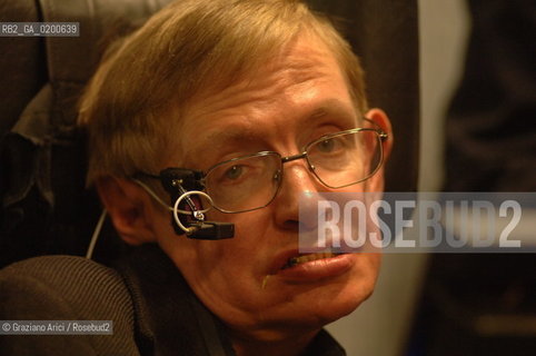 PADUA 9/05/06 - THE PHYSICIST STEPHEN HAWKING ©Graziano Arici/Rosebud2 SCIENZA FISICA HANDICAP