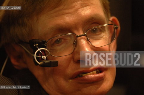 PADUA 9/05/06 - THE PHYSICIST STEPHEN HAWKING ©Graziano Arici/Rosebud2 SCIENZA FISICA HANDICAP