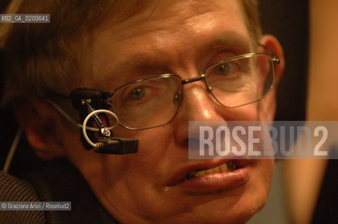 PADUA 9/05/06 - THE PHYSICIST STEPHEN HAWKING ©Graziano Arici/Rosebud2 SCIENZA FISICA HANDICAP