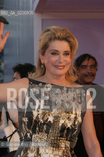 30_08_06 - 63 VENICE FILM FESTIVAL - THE JURY OF VENEZIA 63 - THE PRESIDENT THE ACTRESS CATHERINE DENEUVE  @ Graziano Arici/Rosebud2