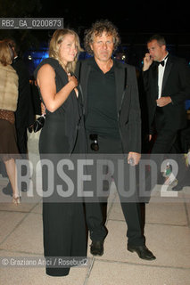 30_08_06 - 63 VENICE FILM FESTIVAL - OPENING PARTY - RENZO ROSSO OWNER OF DIESEL CORPORATION WITH HIS DOUGHTER ALESSIA.@ Graziano Arici/Rosebud2