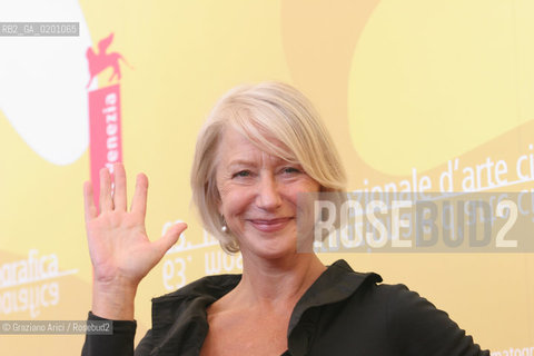 02_9_06 - 63 VENICE FILM FESTIVAL - FILM THE QUEEN - THE ACTRESS HELEN MIRREN @ Graziano Arici/Rosebud2