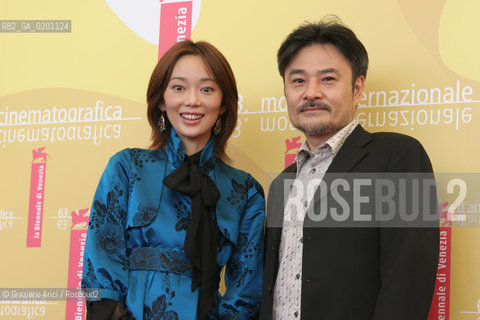 03_9_06 - 63 VENICE FILM FESTIVAL - FILM SAKEBI - THE DIRECTOR KUROSAWA KIYOSHI AND THE ACTRESS HAZUKI RIONA @ Graziano Arici/Rosebud2