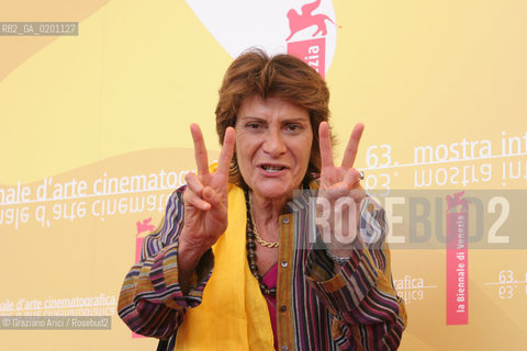 03_9_06 - 63 VENICE FILM FESTIVAL - FILM BELLISSIME SECONDA PARTE. DAL 1960 AD OGGI DALLA PARTE DI LEI - THE DIRECTOR GIOVANNA GAGLIARDO @ Graziano Arici/Rosebud2